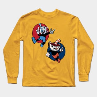 cuphead and mugman Long Sleeve T-Shirt